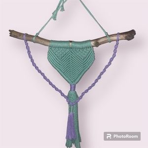 Mermaid Tail Dreams Custom Hand Crafted Macrame Hanging Wall Art Decor